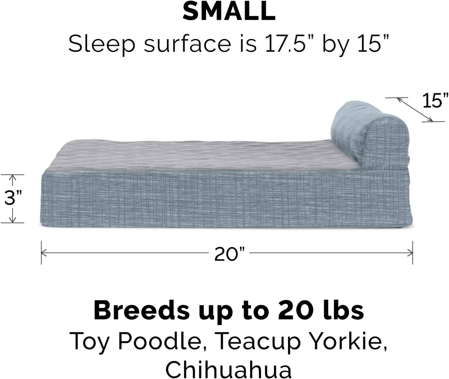 Dog Bed With Pillow for Small Dogs