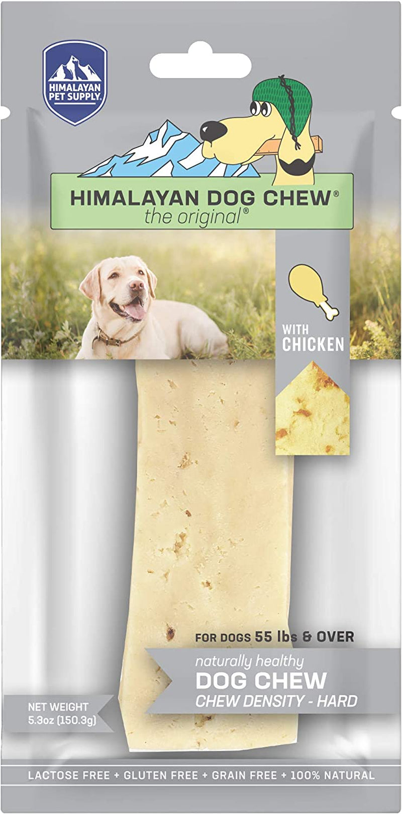 Yak Cheese Dog Chews X-Large Dogs 55 Lbs & Larger, Chicken Flavor, 3.3 Oz