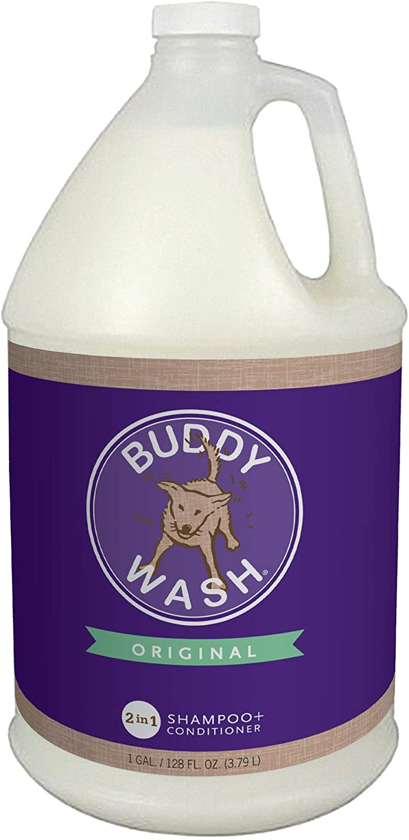 Buddy Wash 2-In-1 Dog Shampoo and Conditioner Lavender & Mint, 1 Gal. Bottle