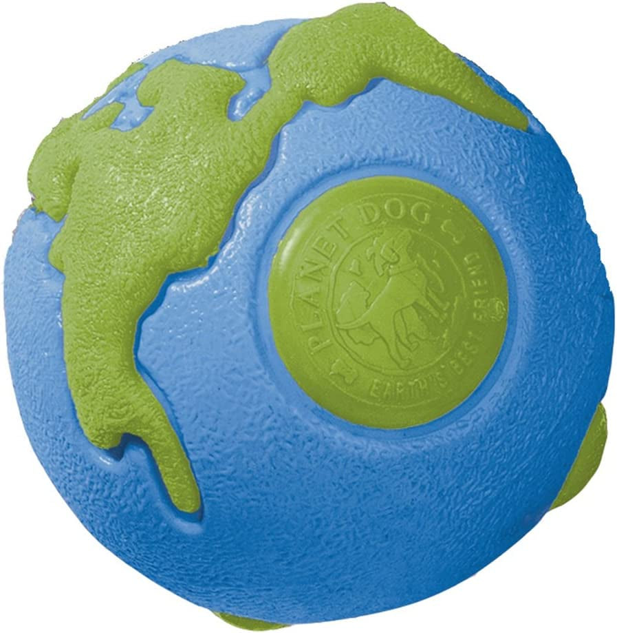 Orbee-Tuff Planet Ball Blue/Green Treat-Dispensing Dog Toy, Small