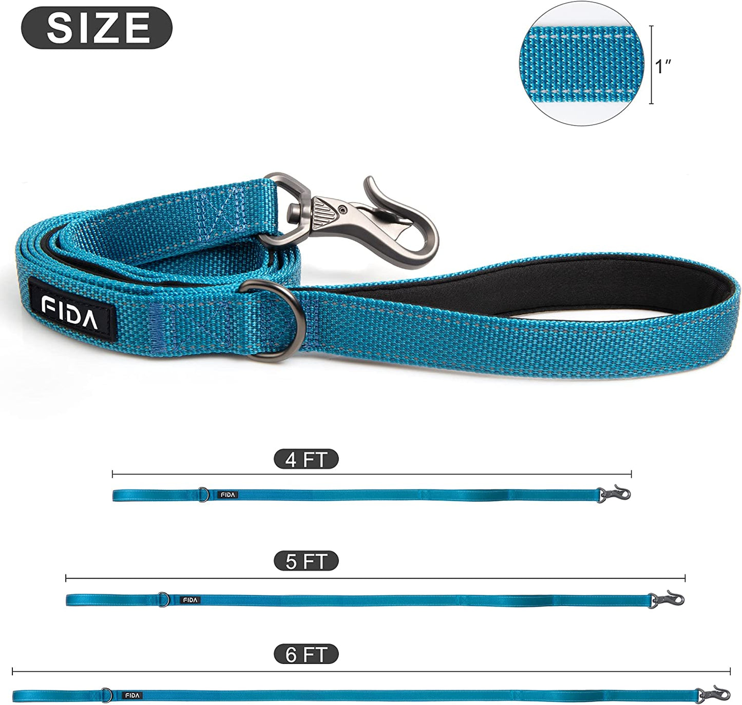 5 FT Heavy Duty Dog Leash with handles